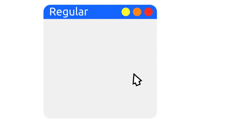 A GIF demonstrating the behavior of popup windows