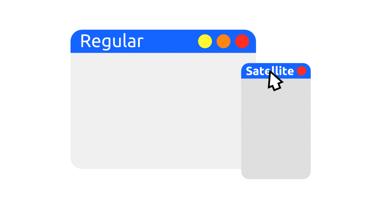 A GIF demonstrating the behavior of staellite windows